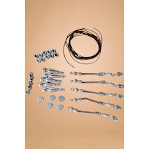 Tesbih Püskül İmame Yapım Seti İmame Püskül Metal Ara Tesbih İpi 5 Takım