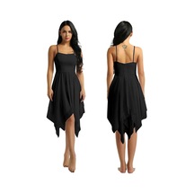 Siyah Bayan Bale Balo Salonu Dans Elbise Spagetti Kayışı Kolsuz Asimetrik Çağdaş Giyim Siyah Siyah Bayan Bale Balo Salonu Dans Elbise Spagetti Kayışı Kolsuz Asimetrik Çağdaş Giyim Siyah