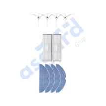 Roborock S8 , S8+ ,s8 Pro-pro Ultra Uyumlu 4 Yan Fırça 2 Filtre 4 Mop Pkt-iasgf0000766