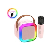 Karaoke Hoparlör 5w Tf Kart/usb/tws Özellikli 2inch Bass Mikrofonlu Rgb Işıklı Bluetooth Speaker
