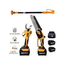 Prohummer Phm008-2m 2 Metre Alüminyum Teleskopik Uzatma Kolu 50mm Bağ Makası Ve 20cm Budama Testeresi