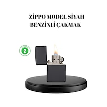 Metal Gövdeli Tasarım Çakmak Mat Yüzeyli Ve Ergonomik Tutma Özellikli Siyah