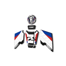 Bmw F900gs Adv Tank Pad Seti Beyaz Mavi