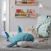 Ikea Blahaj Peluş Oyuncak 100 Cm Beyaz - Mavi