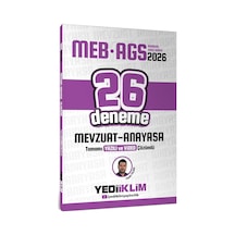 Yediiklim 2026 Meb Ags Mevzuat Anayasa Tamamı Yazılı Ve Video Çözümlü 26 Deneme
