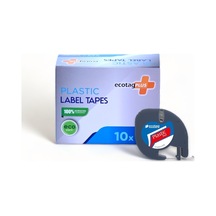 Ecotagplus Dymo Letratag Muadili Plastik Serit Etiket Kırmızı 10 L...