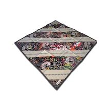 Cacharel Gri Karma Desen Tivil İpek Eşarp 8849313-971