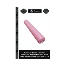 Premium Esneme Günlük Kondisyon Bfr-90x15-pink Uzun Foam Roller Pembe Renk 90x15 Cm