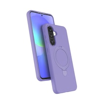 Samsung Galaxy A56 Regal Magsafe Standlı Kapak - Lila Evimdeyokyok