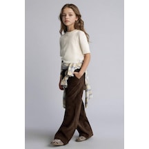Defacto Kız Çocuk Wide Leg Fitilli Kadife Pantolon E8295a825wnbn304 Kahve-bn304