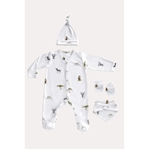 Mama Padre Leon Cebra Yenidoğan Mini Set - 4 Parça Renkli - 861046927 Renkli