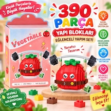 Lz-8860 Halter Kaldıran Domates 390 Parça Block Oyuncak
