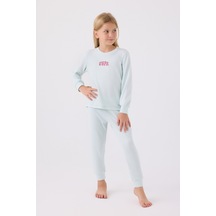 U.s. Polo Assn. Kız Çocuk Su Yeşili Pijama Takım 50299774-vr048 Su Yesılı