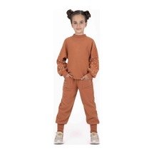 Bestkids Kız Çocuk Balon Kollu İnci Detaylı Sweatshirt 001