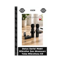 Delux Serisi Mobil Mikrofon Ses Aksesuarı Yaka Mikrofonu K9