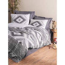 Cotton Box Ethnic Çift Kişilik Nevresim Takımı Delos Antrasit