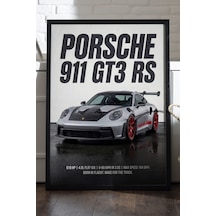 Bmw E30 M3 Siyah Ahşap Çerçeveli Poster, Dekoratif Araba Duvar Tablosu