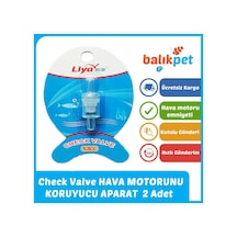 Liya Akvaryum Check Valve Çek Valf Hava Motoru Koruyucu - 2 Adet