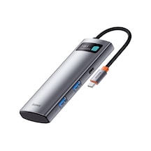 Baseus Metal Gleam 7 In 1 Multifonksiyonel Hub Dock Station