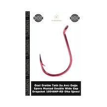Özel Üretim Tatlı Su Avcı Doğa Sporu Mustad Double Wide Gap Dropshot 10548np-rd Olta İğnesi No:1 - 7li