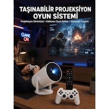 Mey İthalat Oyun Konsolu Uyumlu Kablosuz Projeksiyon Cihazı Ev Sinema Deneyimi Yeni Nesil