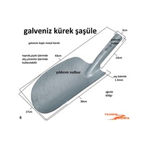 Şaşüle Toprak Küreği Galveniz Şaşula Duble Büyük Boy Çiçek Alçı K