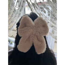 Peluş Fiyonk Toka Krem