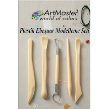 Plastik Ebeşuar Modelleme Seti 5 Li 1 Paket Plastik Kil Seramik Oyma Modelleme Modelaj Seti Heykel Oyma