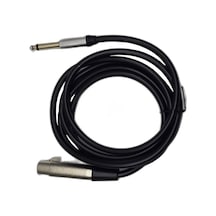 1.8 Metre 6.35 Mm To Xlr Erkek Ses Kablosu - Çivi Jak To Xlr Konnektör Mikser Ve Amfi Kablosu