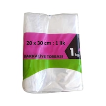 Bakkaliye Naylon Pe Torba 1'kg Lık 20x30 Cm 1 Paket Takriben 360 Adet