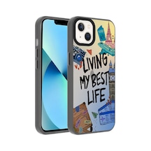 Apple Uyumlu iPhone 14 Kılıf Desenli Kamera Çıkıntılı Koruyucu