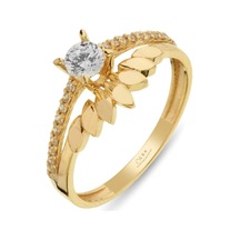 Çgk Çiğdem Gürel Kuyumculuk Tektaş Altın Yüzük Zytt014 Sarı