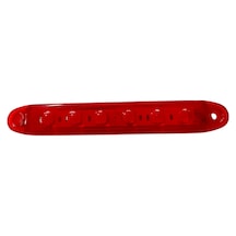 Kırmızı Parmak Led Dorse Lamba 6 Ledli 13.5 Cm 12-24v