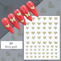 3d Reflektif Efekt Nail Art Sticker Model - 5 55881-5