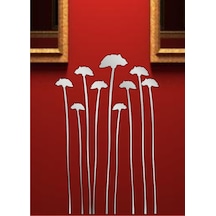 M3 Decorium Karanfiller Dekoratif Ayna Gümüş