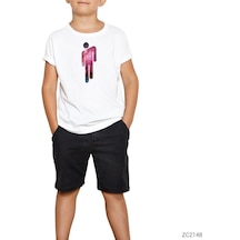 Billie Eilish Logo Beyaz Çocuk Tişört