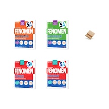 Fenomen 5. Sınıf Maarif 5a Matematik Fen Türkçe Ve Paragraf 4lü Set Soru Bankası + Telefon Standı