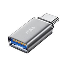 Type-c - Usb 3.1 Otg Dönüştürücü Adaptör, Usb-c Erkek Usb-a Dişi Çevirici, 10gbps Hızlı Veri Aktarımı, Harici Disk Klavye Mouse Hub Uyumlu, Alüminyum Gövde S602