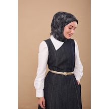 Silk Home Yaz Esintisi Eşarp 150001-15 Siyah, Füme, Gri