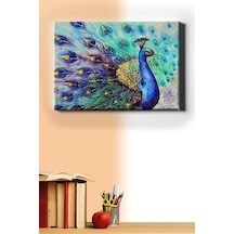 Webstyle Bereket Tavus Kuşu Sayılarla Boyama Seti Kasnaklı 40x50 Cm