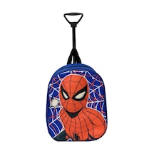 Dzc Kuzenler Avm Anaokulu Kreş Çocuk Valiz Sırt Çantası Çekçekli Spiderman Tekerlekli