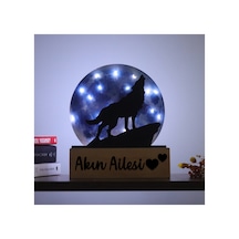 Led Işıklı Pleksi Dolunay Kişiselleştirilebilir Dekoratif Biblo Ursula Kurt Anahtar Askılığı Mavi - 737202186