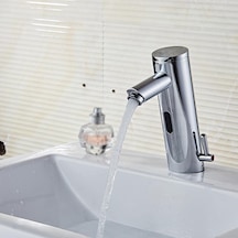 Banyo Havzası Musluk Sensör Musluk Otomatik Sensör Fotoselli Musluk İndüksiyon Musluk Banyo Lavabo Bataryası Fotoselli Musluk Su Musluğu Soylu Bakır Lavabo Musluğu Banyo Armatürleri Sıcak Ve Soğuk Musluk