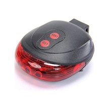 Buffer Çok Fonksiyonlu Pilli Bisiklet Led Lazer Işığı Arka Stop Lambası İndigo