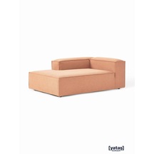 Most Mollis Plus Sol Köşe Dinlenme Kiremit Keten Kumaş Yumuşak Sü