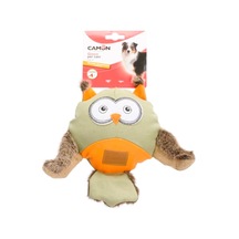 Camon Gıcırtılı Kanvas Ve Peluş Baykuş Köpek Oyuncağı 30 Cm