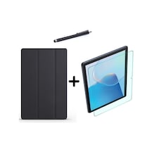 Matepad Se 10.4 Inç Uyumlu Uyku Modlu Smart Tablet Kılıfı Ekran Koruyucu Ve Kalem Seti Siyah