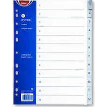 Noki Rakamlı 1-12 PP Ayraç Seperatör Beyaz