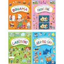 4e Macera Zaman Labirent Farkı Bul Boyama Arabul 4 Kitap