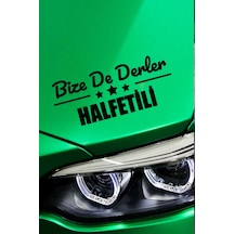 Şanlıurfa Halfeti Siyah Çıkartma Şanlıurfa Bize De Derler Halfetili 40x15 Cm Araç Etiketi 40 CM - Siyah
